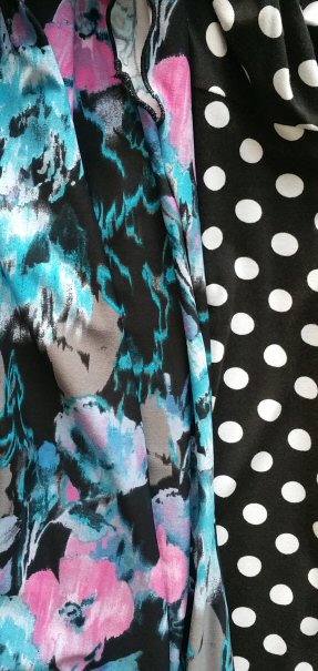 Printed 2-way stretch jersey